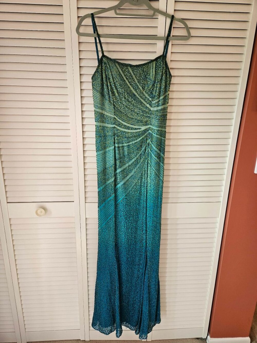 Hand Beaded Silk Special Occasion Gown-Je Matadi by Sean Mehta, Vintage Y2K